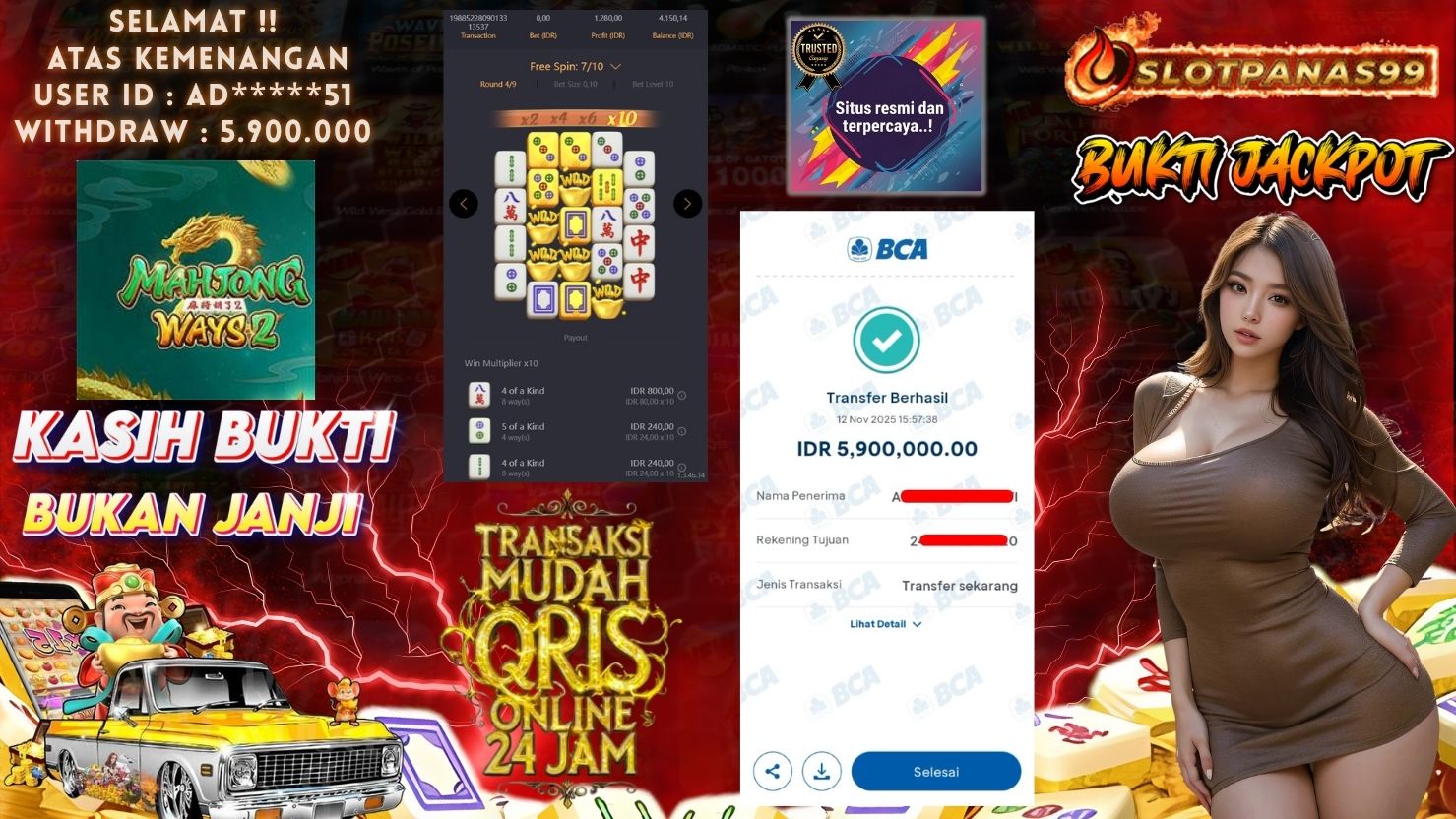 SLOTPANAS99 JACKPOT SLOT MAHJONG WAYS 2